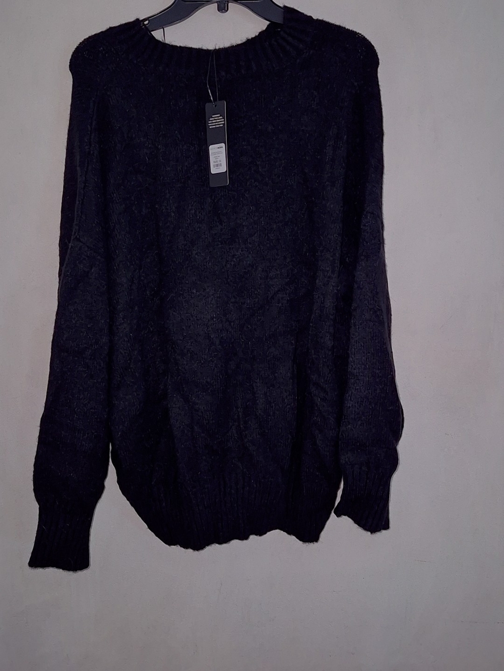 Fashion Nova Black Crewneck Pullover Sweater